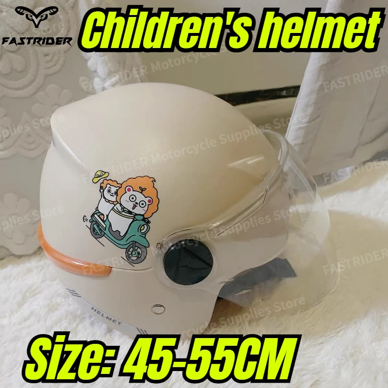 

Children's Helmet Electric Bike Winter Warm Men and Girls Half Helmet All Season Universal Safety Helmet
