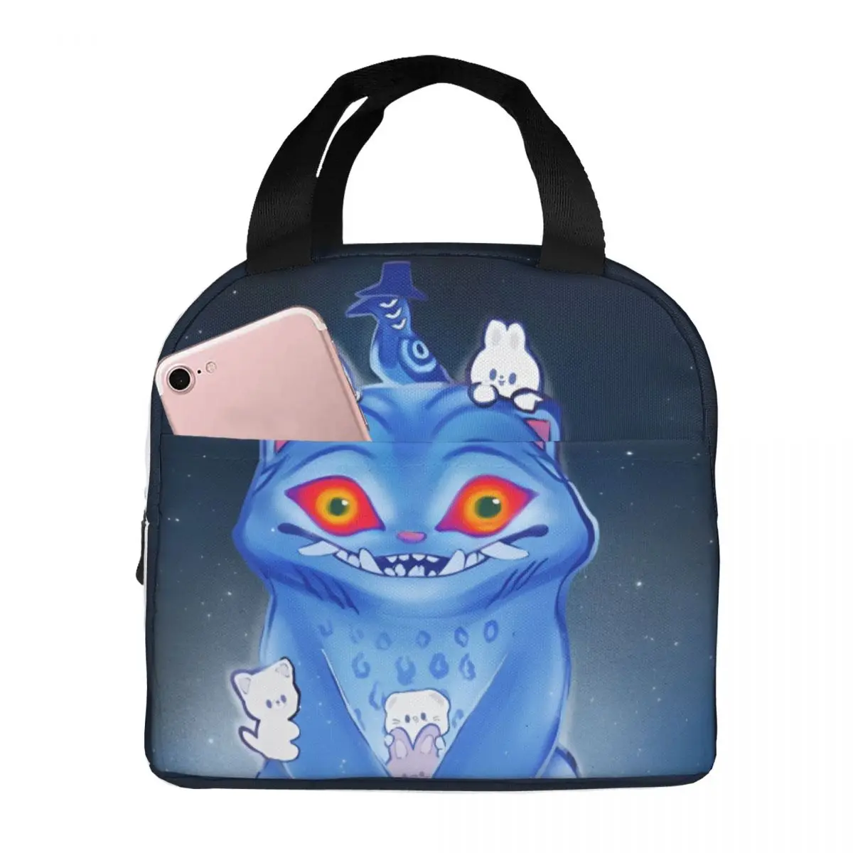 

Аниме KPop Охотники на демонов Манга Изолированные сумки для обеда Портативный контейнер для обеда Термосумка-тоут Ланч-бокс Колледж Открытый Девушка Мальчик