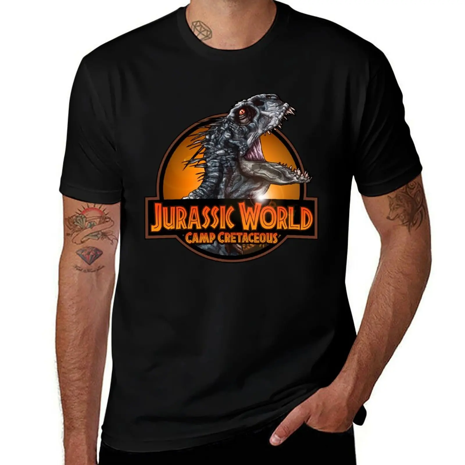 Jurrassix World Cretaceous/Scorpius-Rex T-Shirt Casual Street Style Short Sleeve Tee