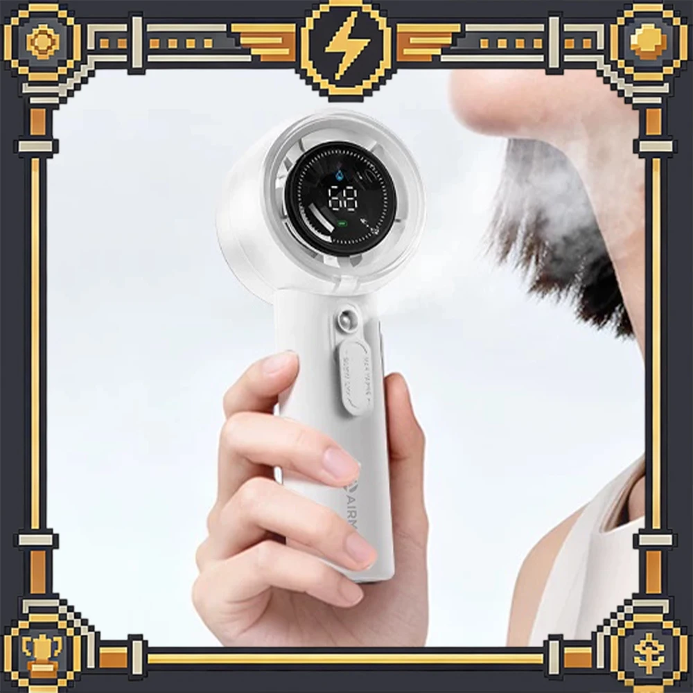 Airmate FREE1ULTRA Handheld Small Fan Brushless DC Motor 8600Rpm Higher Speed Handheld Fan Spray Blowing Dual Mode Low Noise