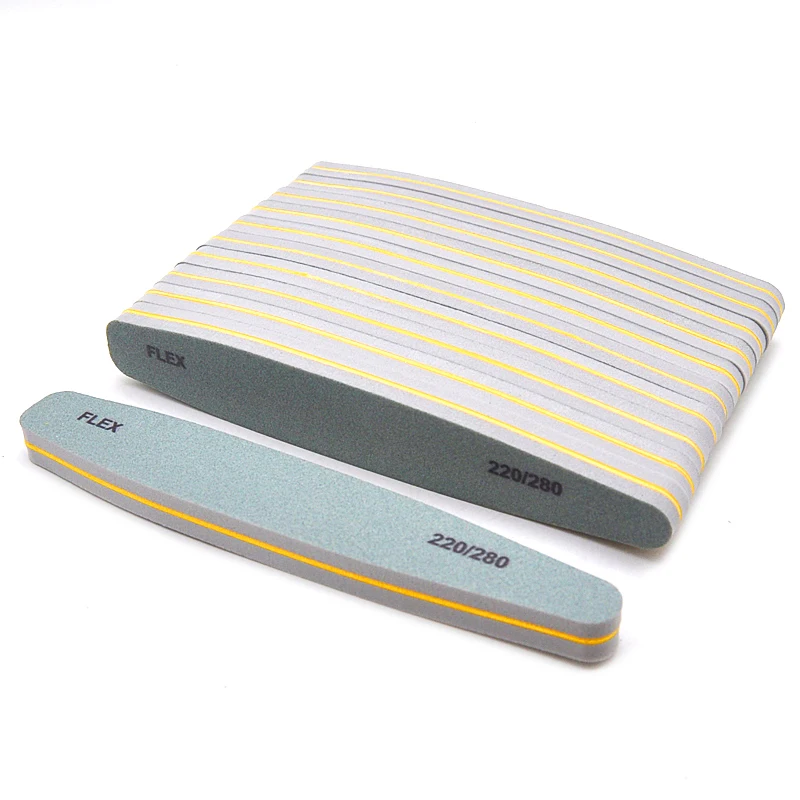 5/10P Nail Buffer Files 100/180 180/240 220/280 Grit Double Sided Sandpaper Sponge Block Nail Polish Manicure Tools Sanding File