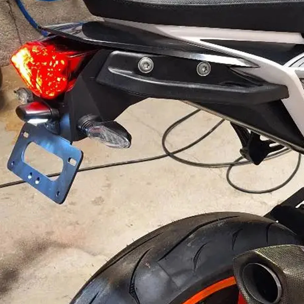 Rear Tail Tidy Fender Eliminator kit Registration Plate Holder Bracket DUKE 690 2012 2013 2014 2015 2016-2019 690 Duke For KTM view 6