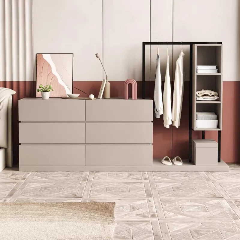 Modern simple six-chest cabinet 1.2 meters coat rack master bedroom bedside storage cabinet 1.6 meters dresser storage cabinet c