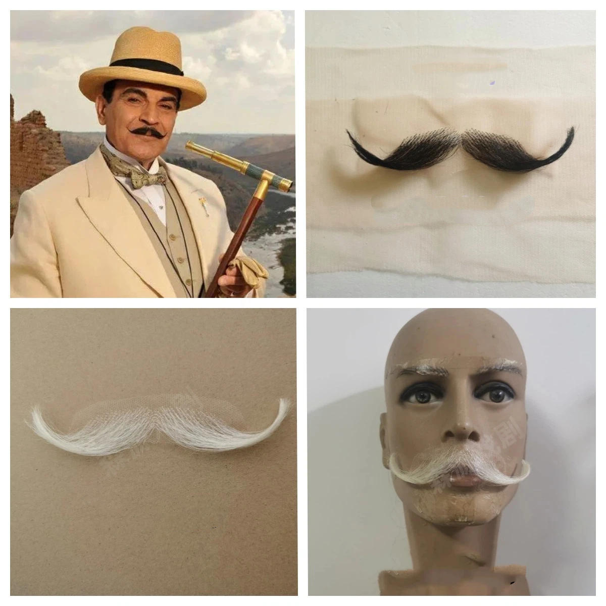 

New Anime Christmas Halloween Cosplay Accessories beard Brown Black White Whisker Movie Party Prop Custom Made