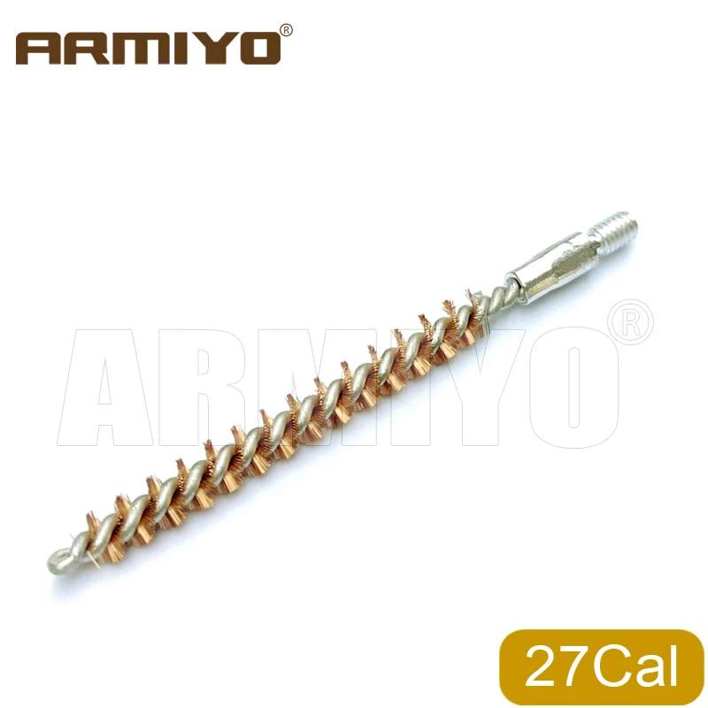Armiyo Großhandel 100Pcs/Pack.17Cal.22Cal.30Cal.38Cal 12GA G Bohrung Reinigung Bronze Pinsel Jagd Gewinde 5-40 8-32 5/16 "-26T – Detail 12