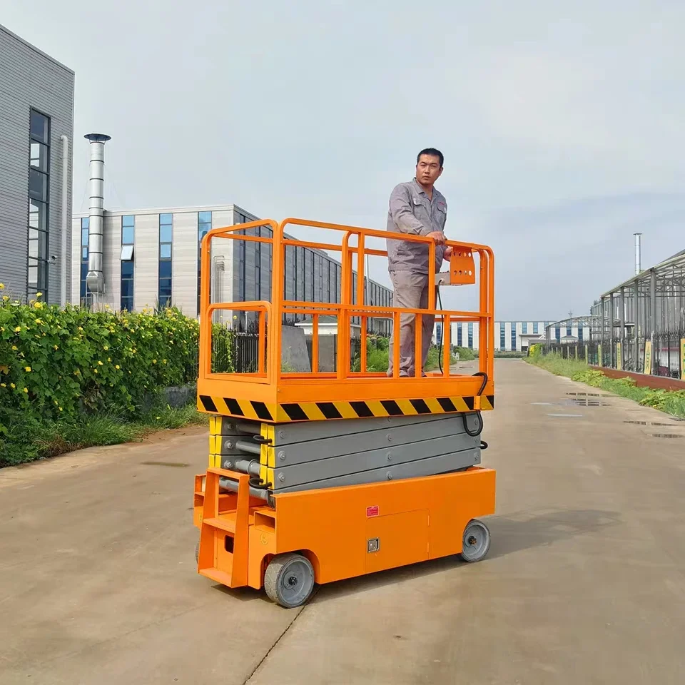 12m Mobile Aerial Work Platform Self Propelled Scissor Lift