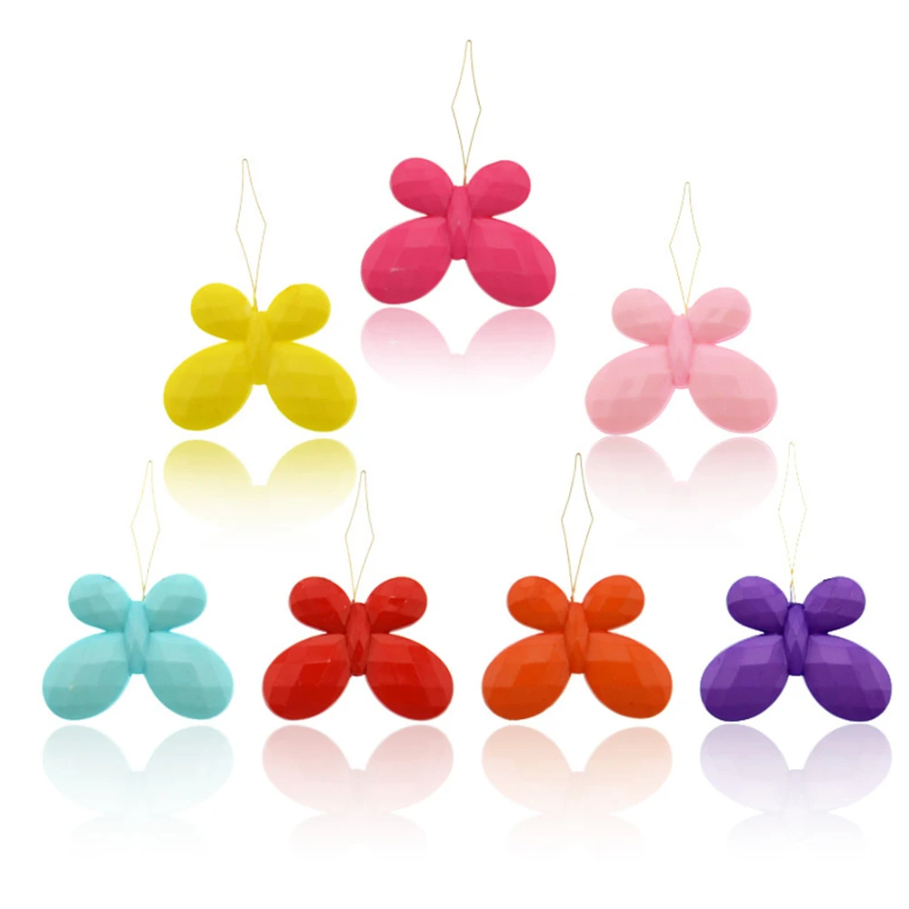 10-50pcs Random Color Needle Threader Elderly Easy Sewing Device Thread Guide Tool Hand Machine Needlework Flower Butterfly Head view 3
