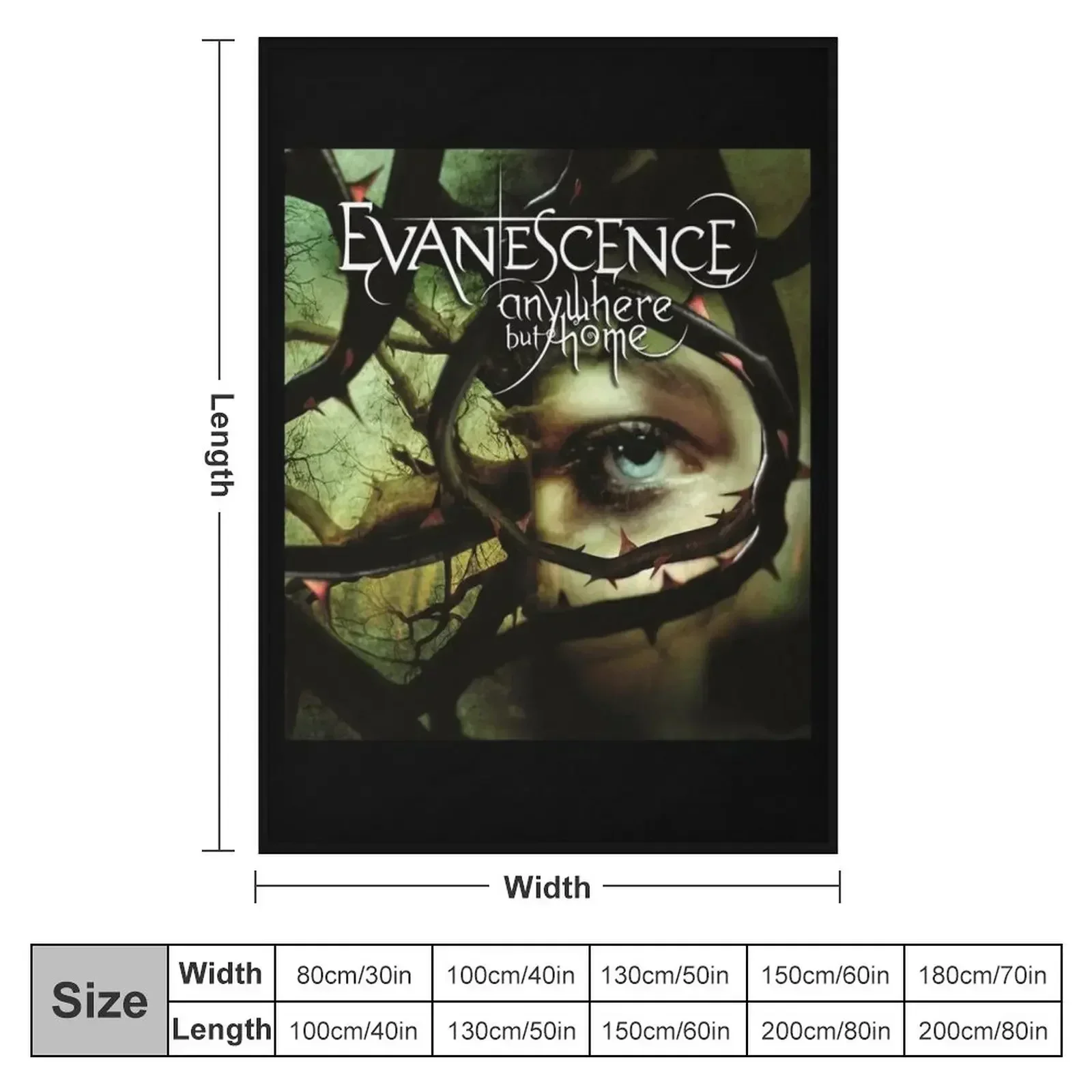 Evanescence Rock band Throw Blanket Baby Thins Custom Soft Plush Plaid valentine gift ideas for winter Blankets