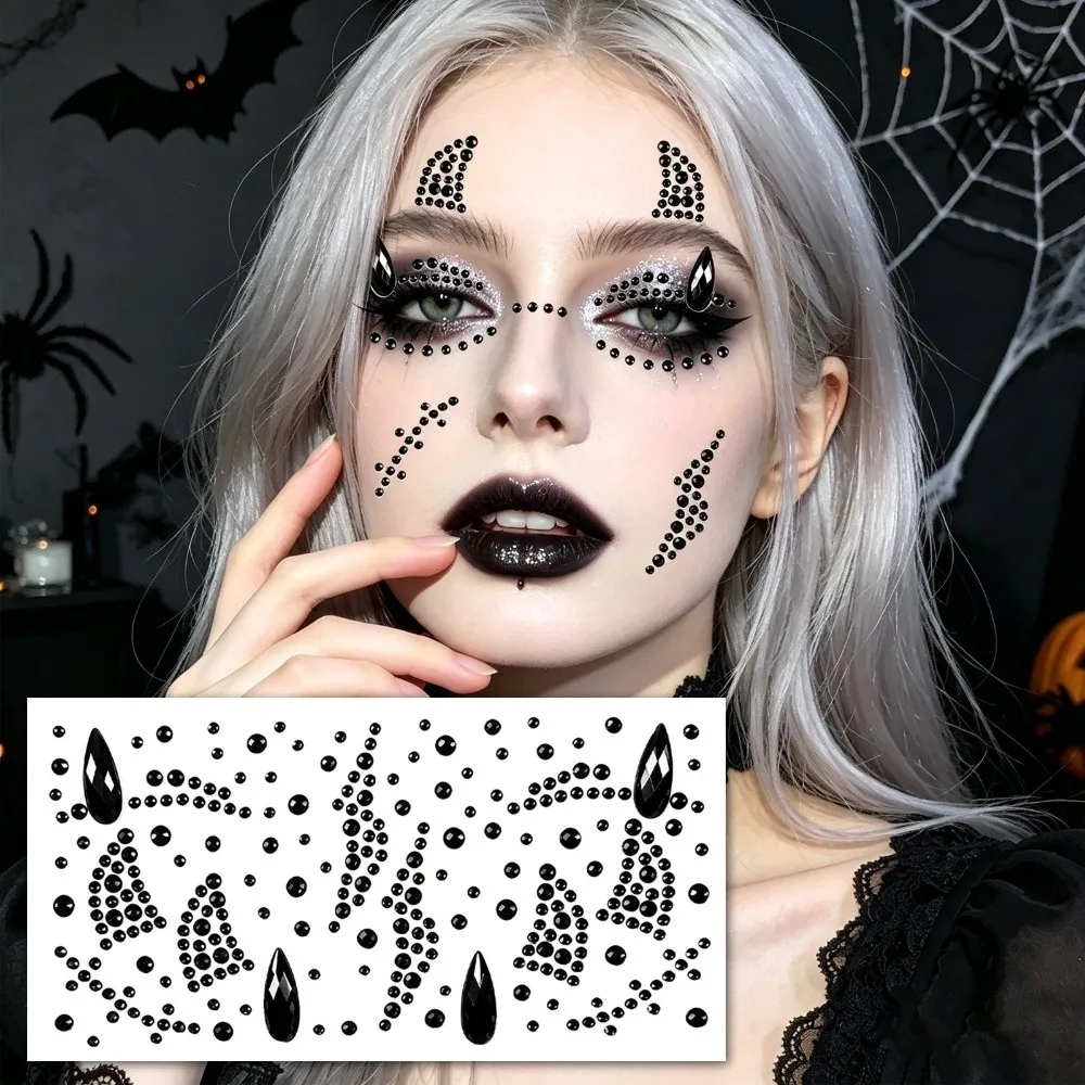 3D Bedazzling Face Eye Jewels Sticker Rhinestone Makeup Crystal Tattoo Sticker Waterproof Self Adhesive Face Gem Sticker