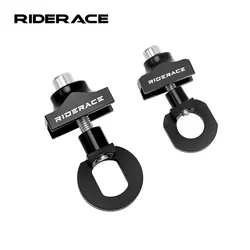 Bike Chain Tensioners Adjuster Bicycle Tensioner Fastener Bolt For DIY Tool Aluminum Alloy Single Speed Adjuster Regulator Black