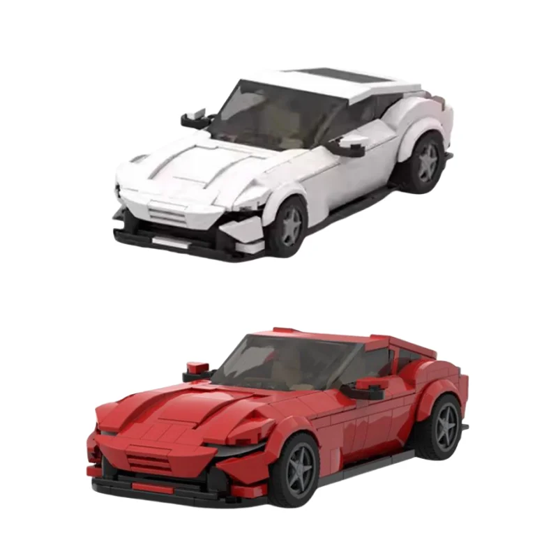 

Hot Ferraried Roma racing sports car Vehicle Speed Champion Racer Building Blocks Brick Creative Garage Toys for Boys