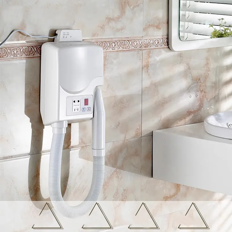 220V Hotel Bathroom Wall Mounted Hair Dryer for Fast Hair and Skin Drying