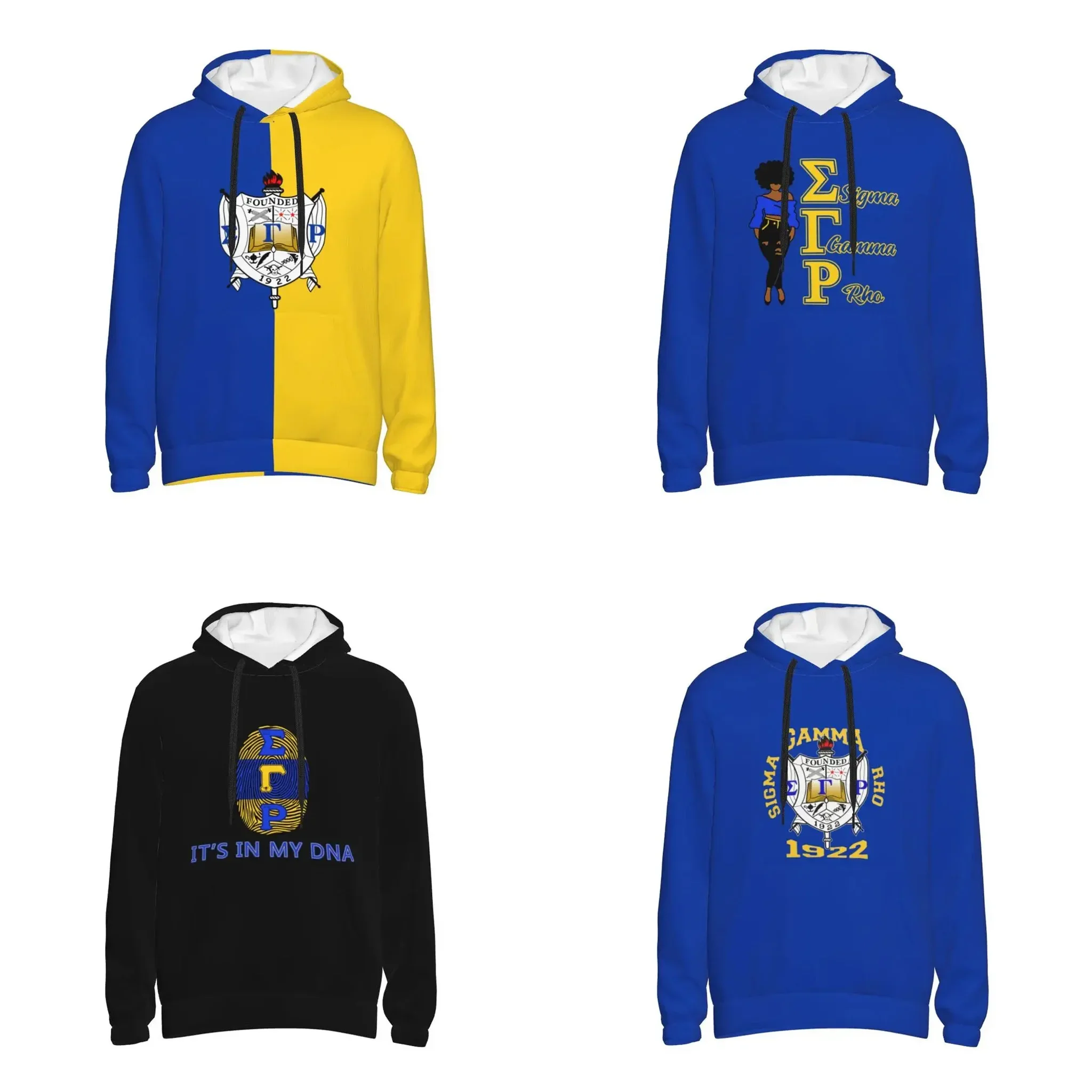 

Sigma SGR Gamma Rho Men's Pullover Hoodie Casual Hooded Sweatshirt Best Hoodies Sportswear Tracksuit with Pocket