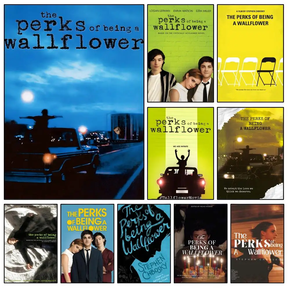 Film-Poster „The Perks Of Being A Wallflower“, wasserfest, HD, modern, zum Abziehen und Aufkleben, Wanddekoration für Schlafzimmer, Wohnzimmer, Wohnheim, Büro
