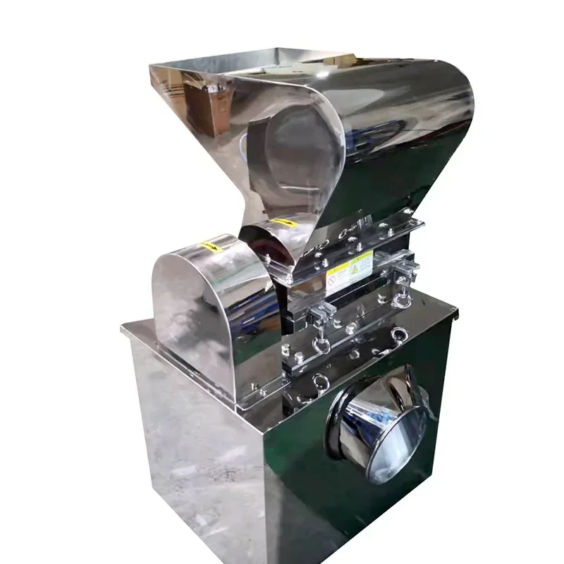 Commercial multi-functional tea bag crusher, stainless steel Chinese herbal medicine coarse crusher, chemical powder machine