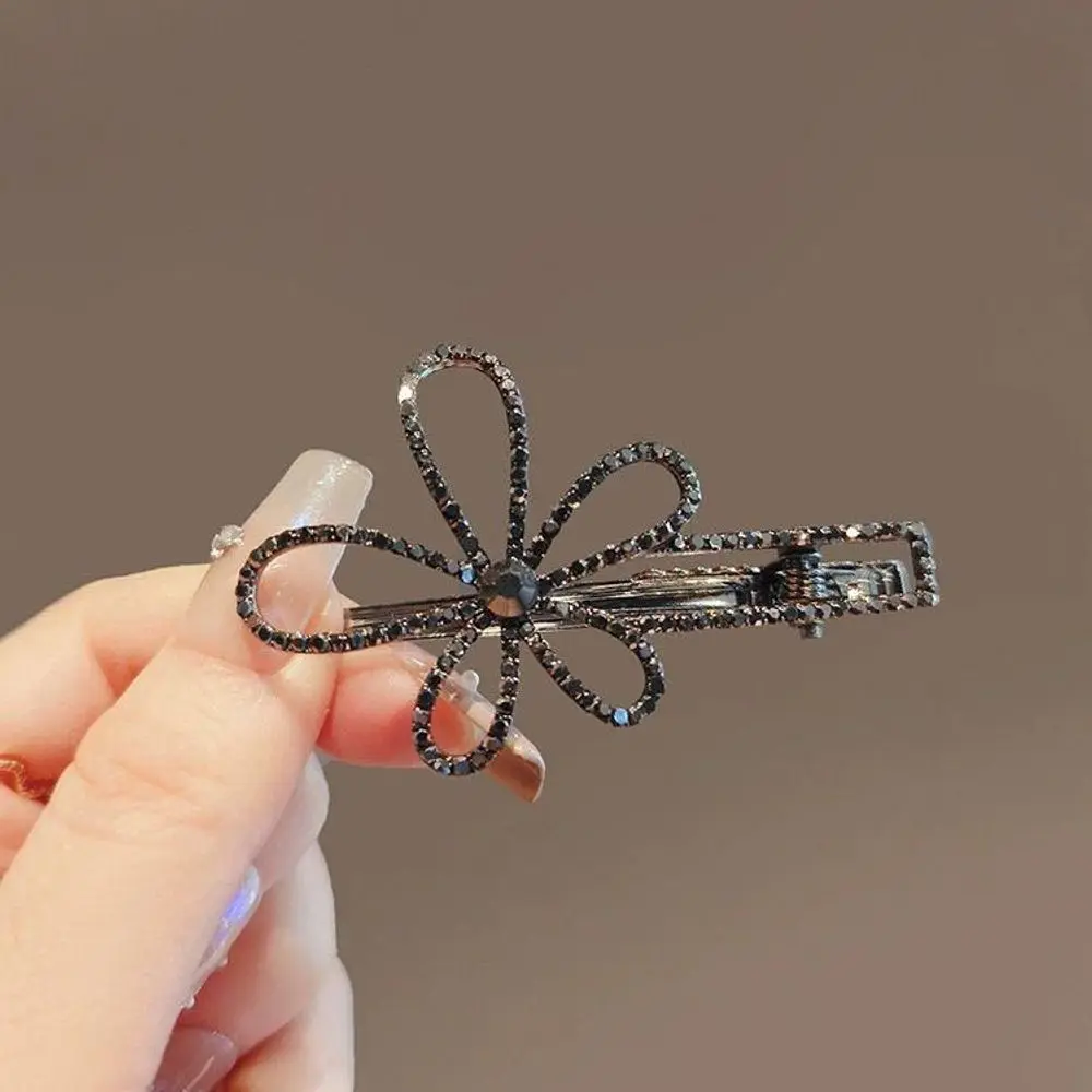 

High-end flower hairpin bangs clip sweet one-word clip western style side clip broken hairpin headdress