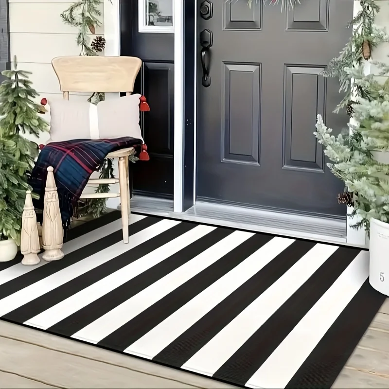 Creative Simple Outline Lying Sleepy Panda Black Heart Detail Pattern Area Rug For Living Room Winter Season Warm House Home