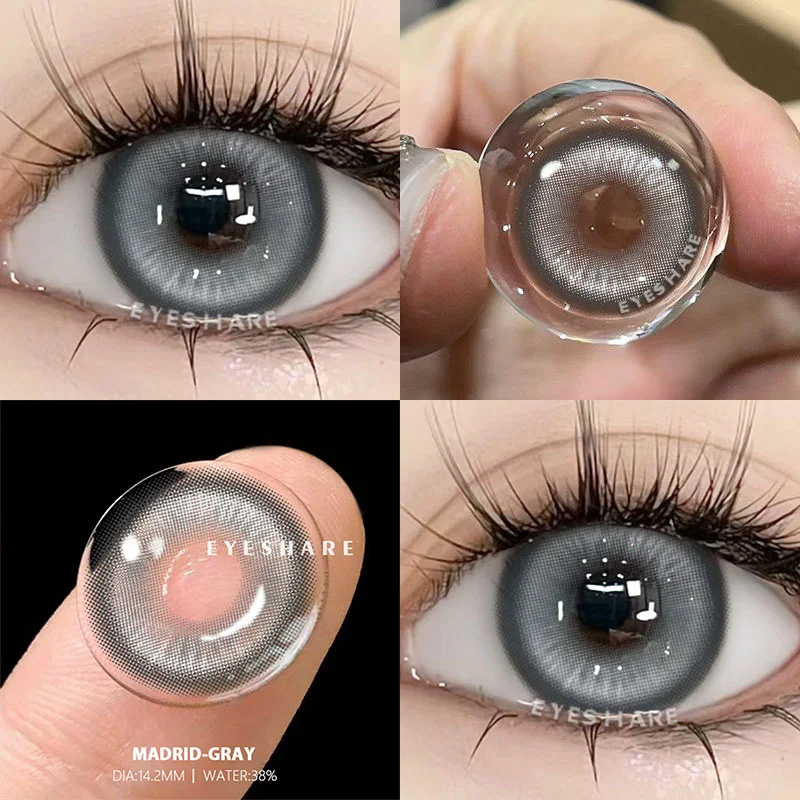 EYESHARE 1 Paar farbige Kontaktlinsen für Augen, blaue Augenkontakte, lila Linsen, Cosplay, rosa Kontaktlinsen, jährliche rote Augenlinsen