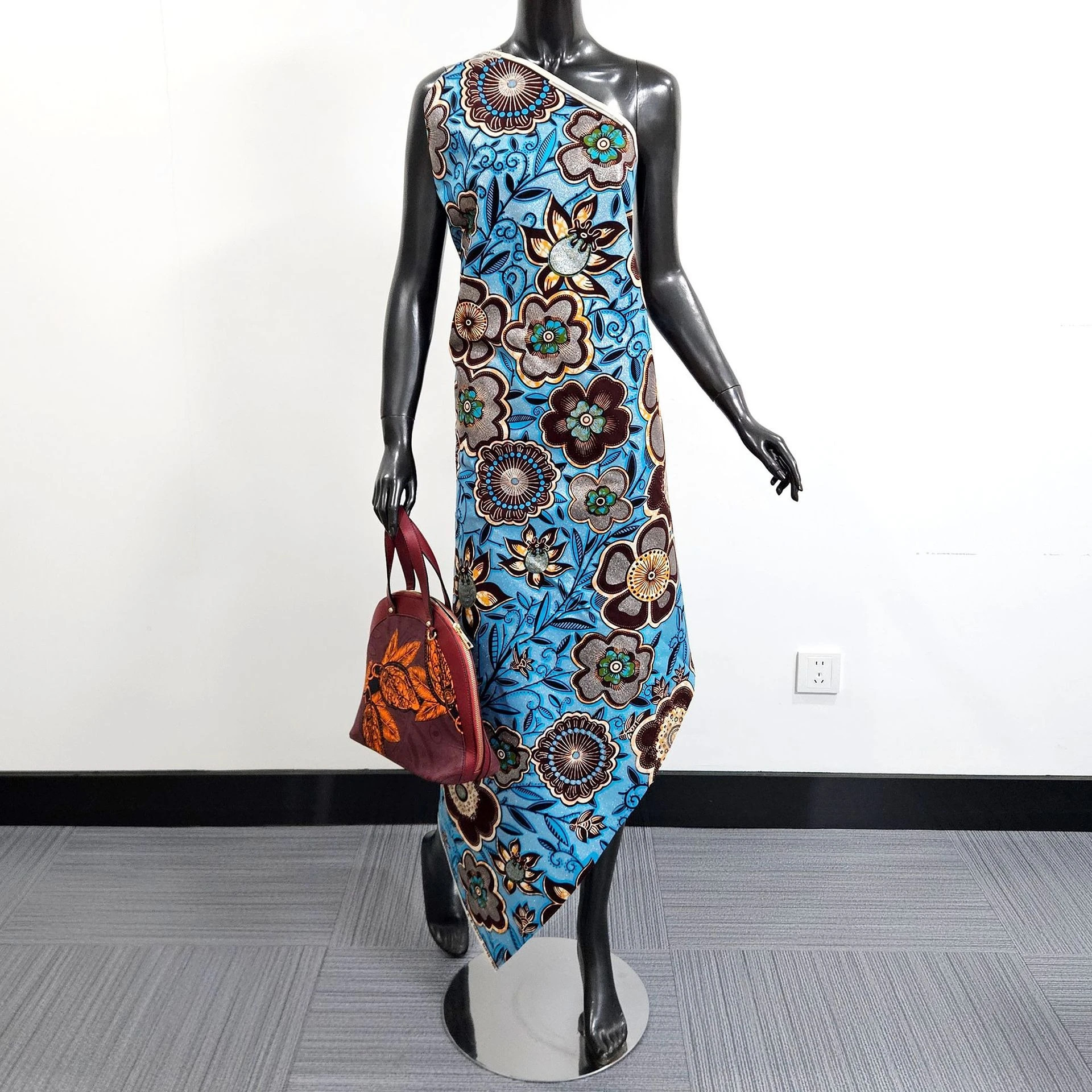 grey-floral-printed-blue-cotton-african-waxed-fabric-diy-sewing-dress-clothes-pants-cotton-fabric-115cm-wide-6yards-long-r7121