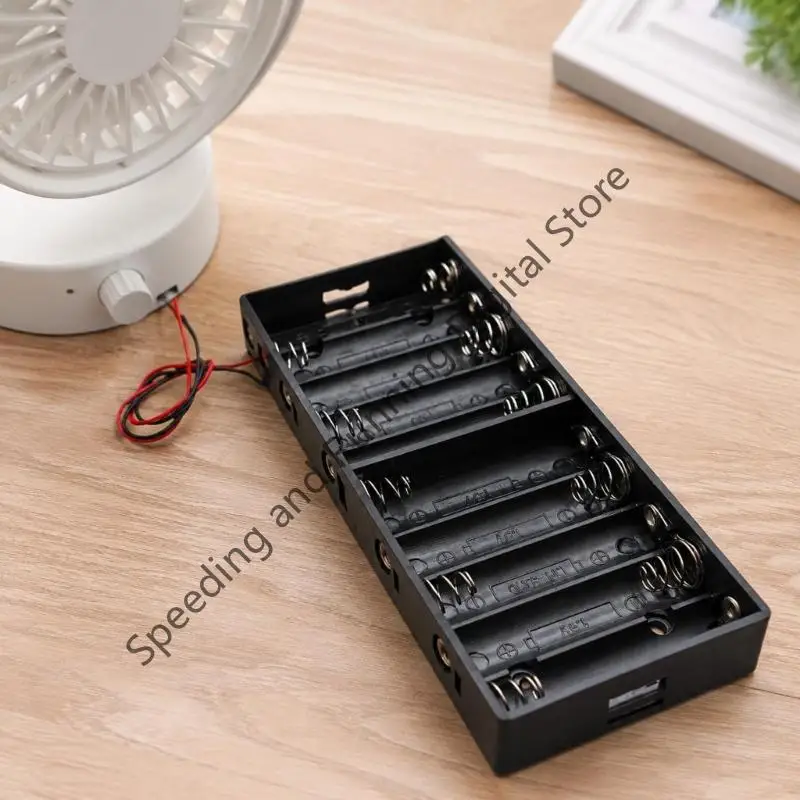 2pcs AA Battery Box 1/2/3/4/6/8/10Slot LR06 AA Battery Holder Box Storage Case With Cable 1.5V/3V/4.5V/6V/9/12V/15V