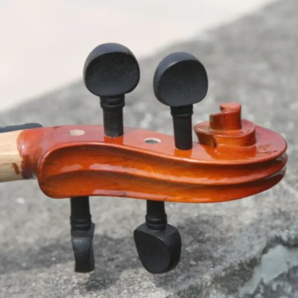 SET SIZE 3/4 4/1 8/1 2/1 4/4 Precision Engineered Black Wooden Violin Tuning Pegs 4PCS/set For All Violin Sizes