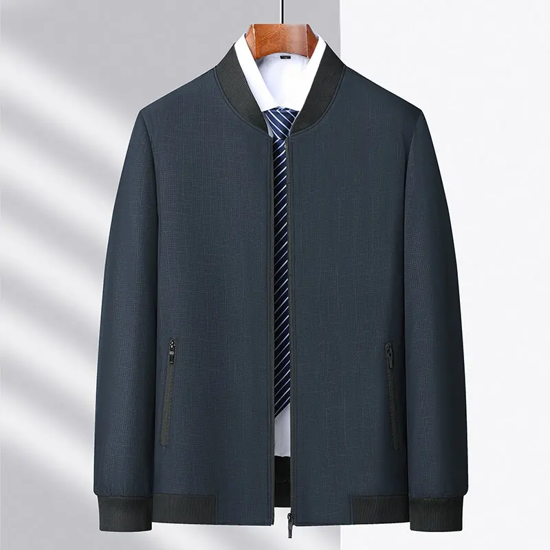 L-4XL Men's Jacket 2025 Autumn Thin Long Sleeve Baseball Uniform Windproof men Cycling Jacket Solid Zipper Casual Jacket