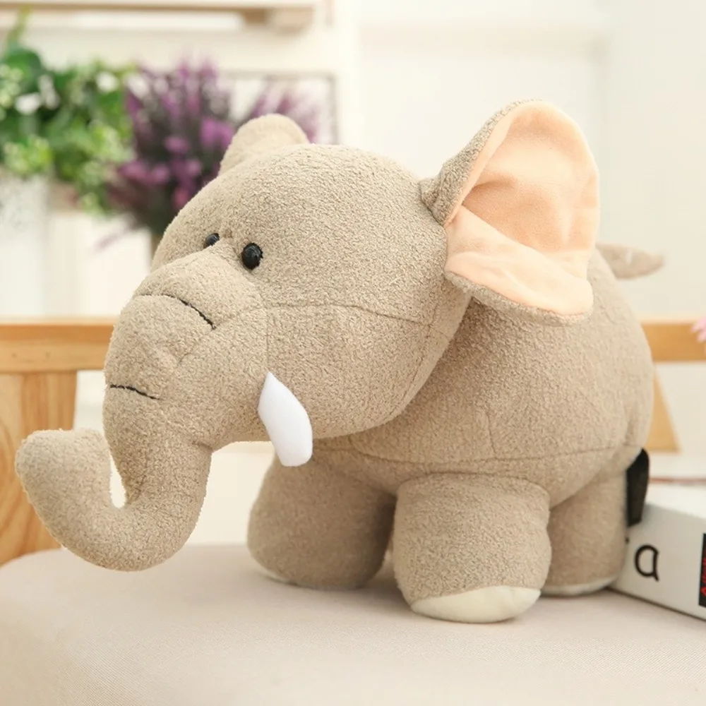 Kawaii Baby Ippopotamo Peluche Bambola Cartoon Elefante Animali di peluche morbidi Giocattolo Decorazione della casa Cuscino carino Cuscino Regalo di Natale