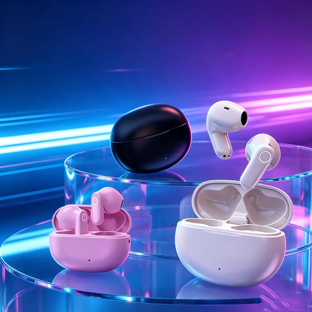 Wireless Bluetooth HeadphonesTWS Control Sport Headset Microphone Music Earphone Work On All Smartphone