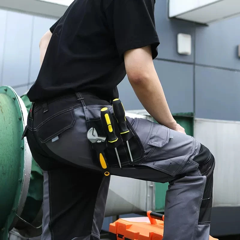 Imagem -05 - Calças de Bolso Múltiplo para Homens Resistentes ao Desgaste Calças de Trabalho Trabalho ao ar Livre