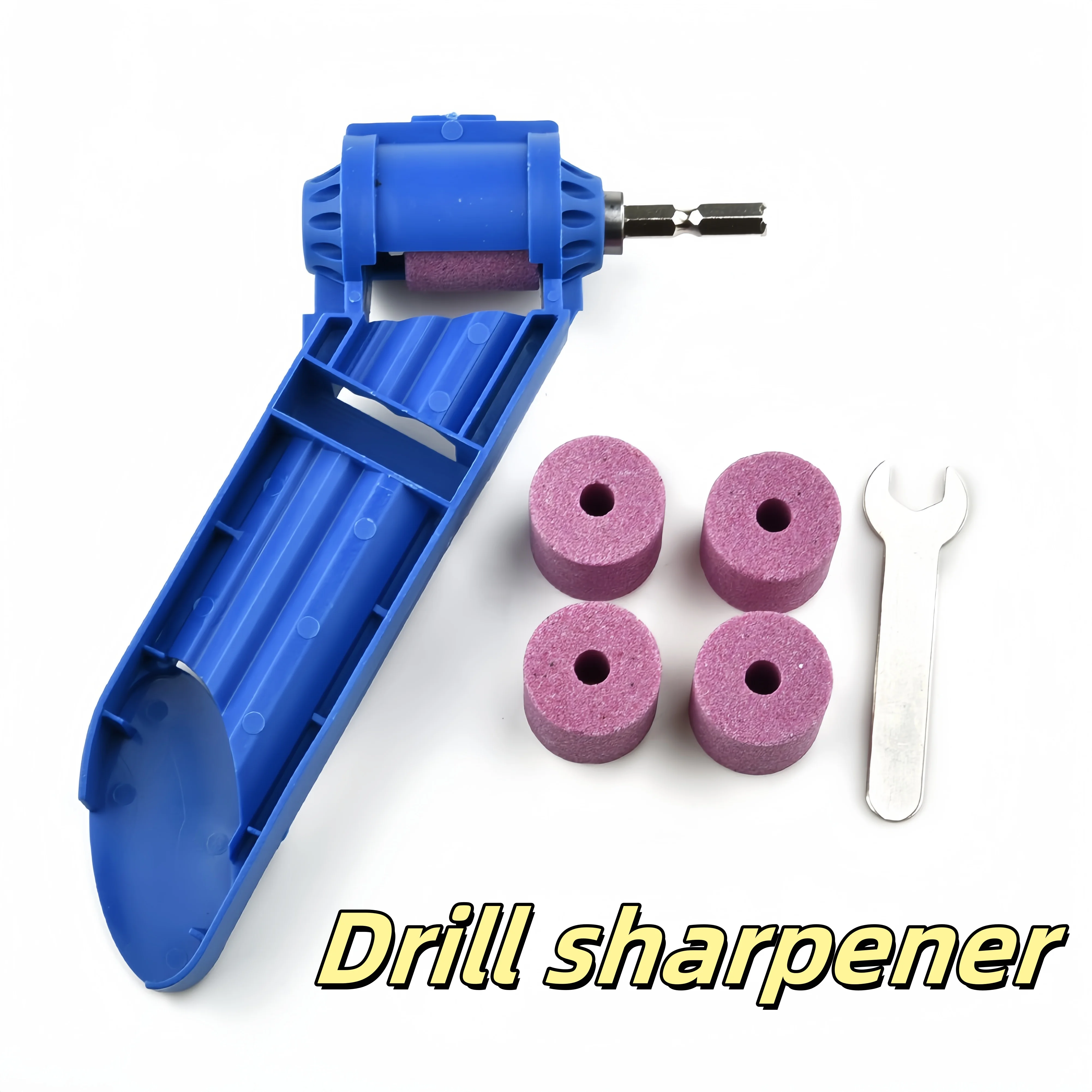 

Portable Drill Bit Sharpener Sharpening Tool Corundum Grinding Wheel Bit Twist Drill Bit Sharpening Machine Millstone Accessory