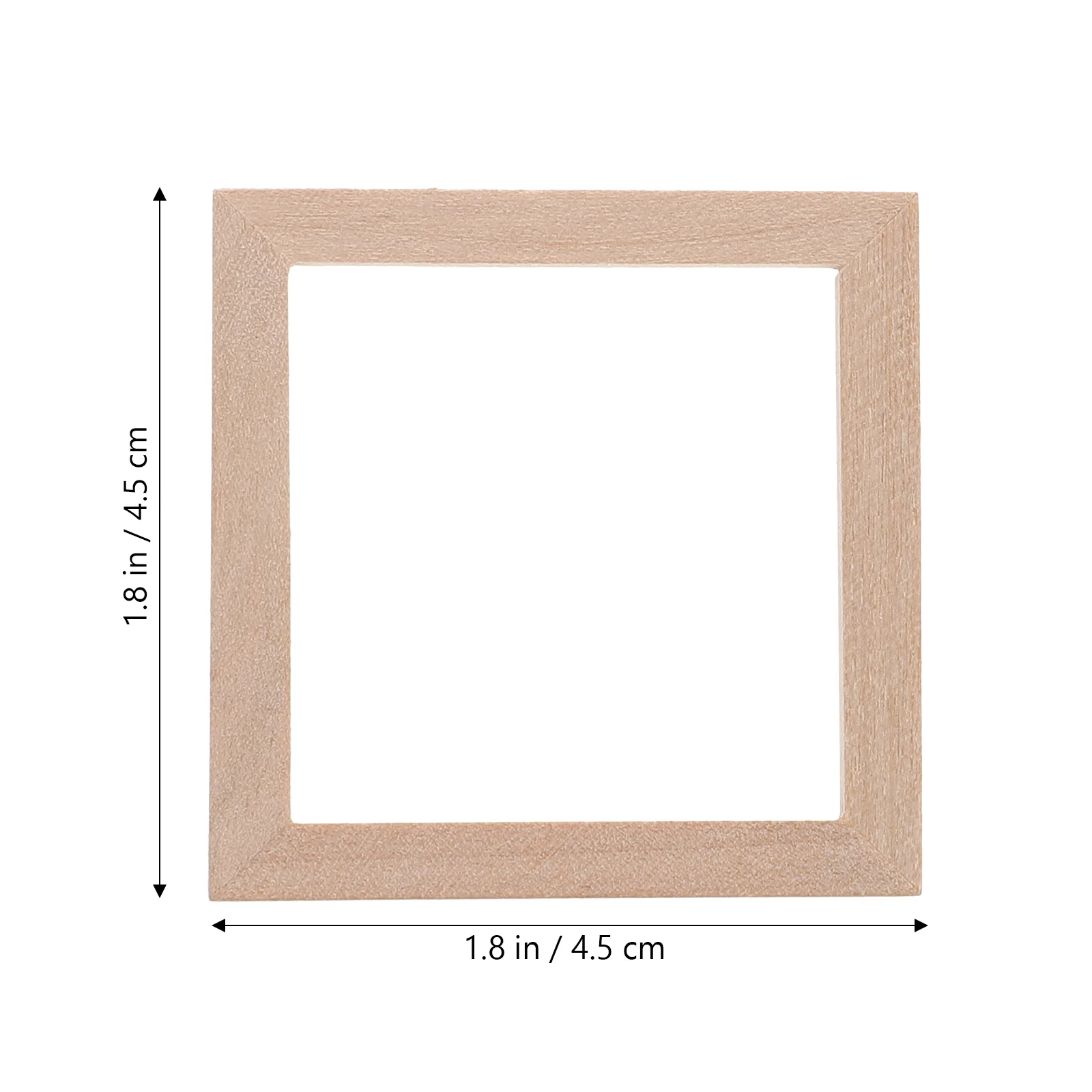 10 Pcs Mini Furniture Photo Frame Baby Accessories House Wooden Toy Unfinished Frames Tiny Picture Decor Model Bulk Small