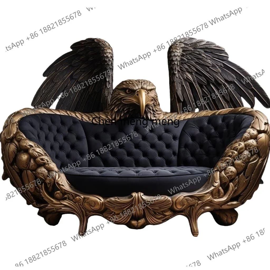 French court classical Italian furniture European art sofa solid wood carving flower villa mansion