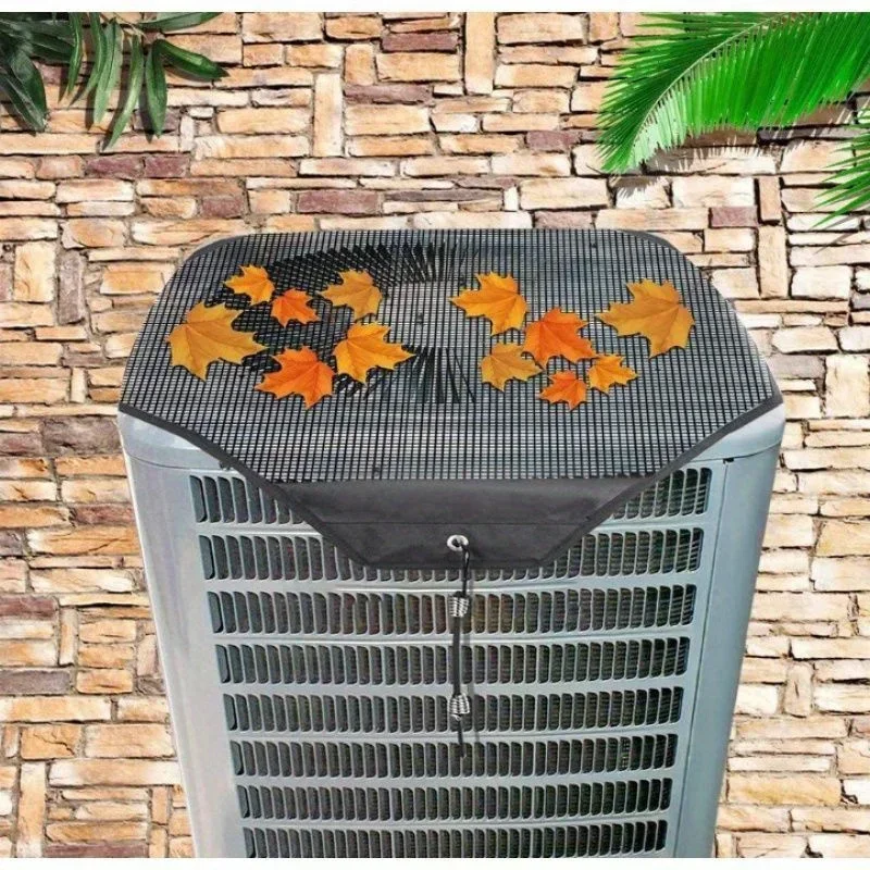 Anti-leaf Protective Cover Mesh Air Conditioner Cover Home Outdoor Air Conditioner Protective Cover Four Seasons Universal