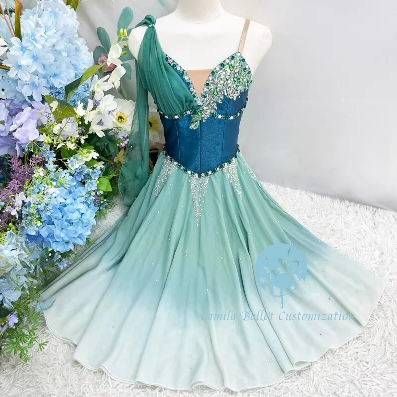 الراقية الجديدة المخصصة قراصنة تشايكوفسكي الباليه المهنية توتو المنافسة تظهر تنورة طويلة تيارا الكبار والأطفال