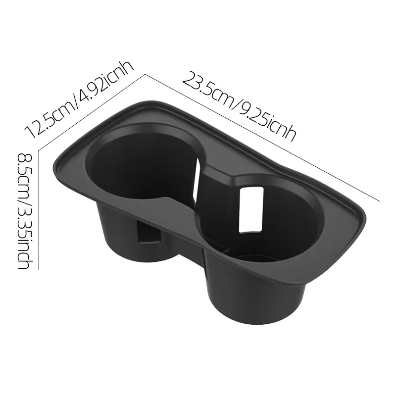 سيارة الداخلية غطاء كوب لاصق من السيليكون مركز التحكم المضادة للانزلاق ومضادة للتسرب كأس حصيرة ل 2022-2025 هوندا سيفيك FL5 #4