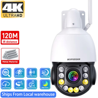 8MP 4K PTZ IP Camera Wifi +POE 50X Zoom CCTV Outdoor Human Detection Alarm Speed Dome 120M IR Distance Surveillance Camera iCSee