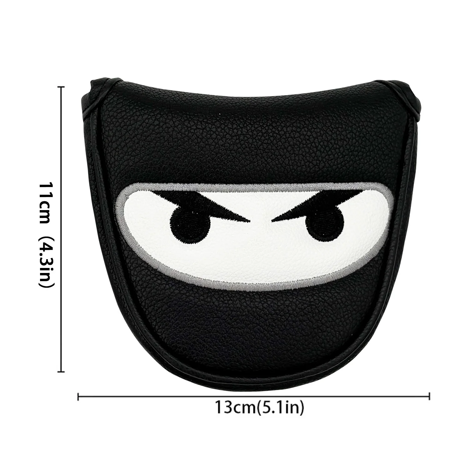 Golf Club Headcover Set Black Cover Fairway Golf Headcover Hybrid Blade Putter Mallet Putter Covers