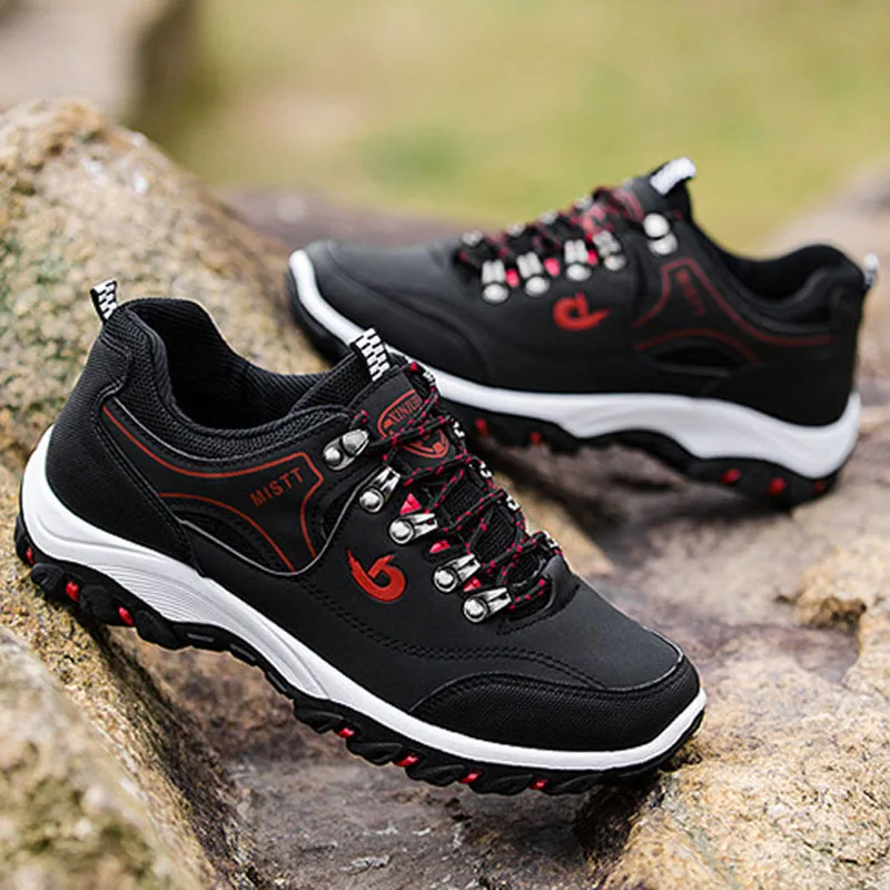 Men Outdoor Sports Hiking Shoes Rock Climbing Trekking Footwear Casual Sneakers Walking Shoes Resisting Boots Size 39-50 MSH021