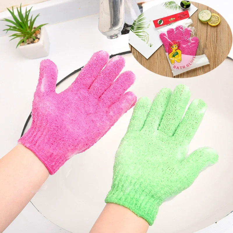 

2pcs Exfoliating Gloves Bath Sponge Body Dead Skin Remover Bathroom Shower Brush Massager Scrub Exfoliator Magic Bathing