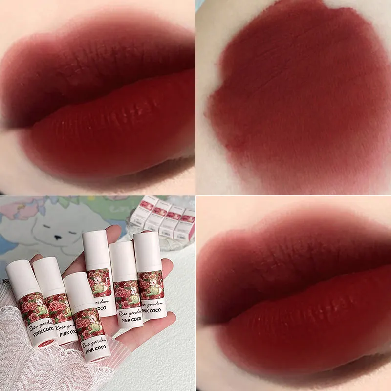 

Matte Muse Lip Mud Liquid Lipstick 6 Colors Waterproof Nude Lip Gloss Long Lasting Non-stick Cup Sexy Women Lipgloss Cosmetic