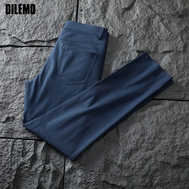 

Top Grade New Brand Casual Fashion Business Regular Fit Breathable Long Pants Comfortable Office Trousers Mens Clothes