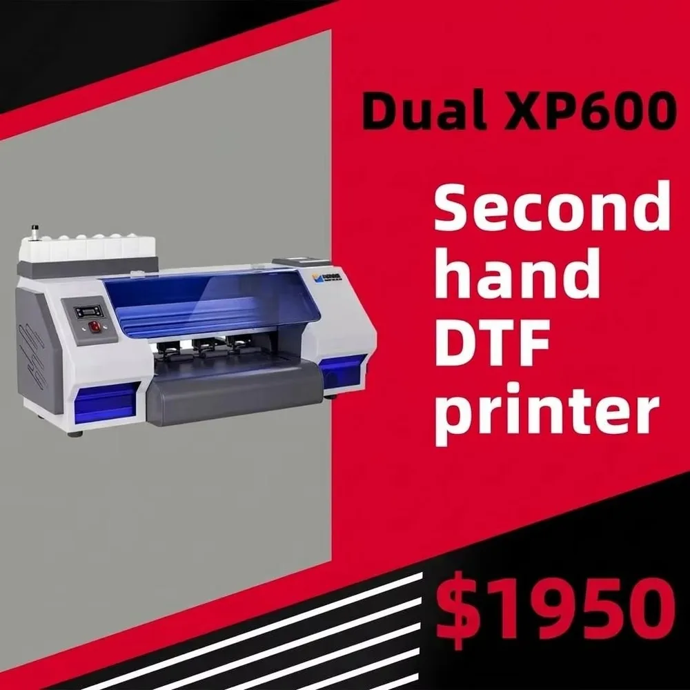 Automatic DTF Printer Dual XP600 Heads 330mm Print Size T-Shirt Inkjet Printing Machine for Garment Printing 1 Year