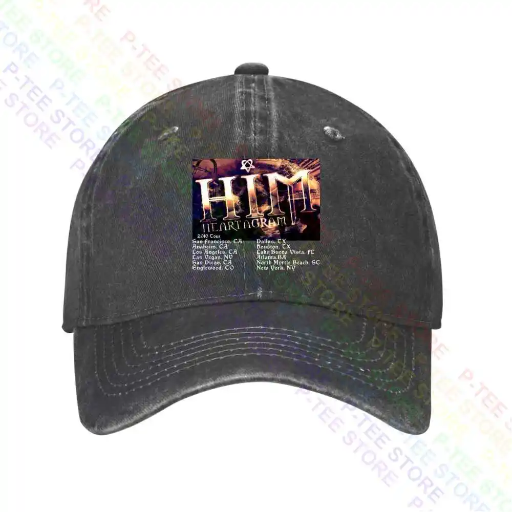 His Infernal Majesty Him Heartagram Adult 2010 Tour Ville Valo Baseball Cap Snapback Caps Knitted Bucket Hat