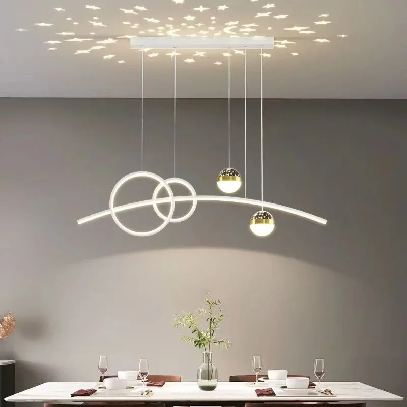 Modern Minimalist Bar Lighting Restaurant Pendant Lights Long Table Lights Creative Restaurant Fixtures Design Illumination