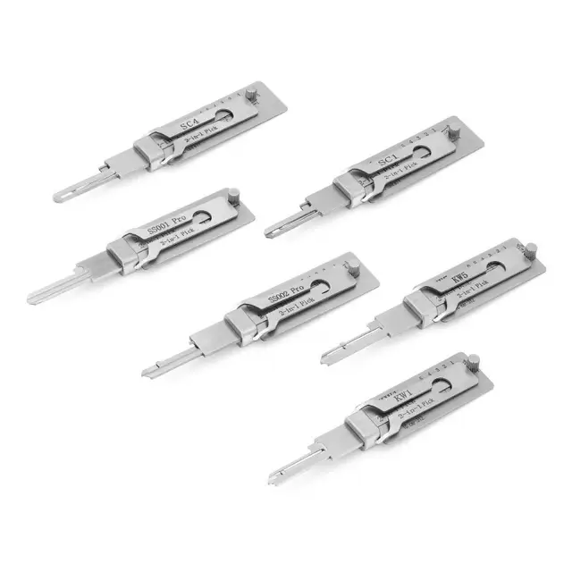 Pro Locksmith Tools for Door Locks,SS001 SS002 KW1 SC1 SC4 KW5 2 in 1