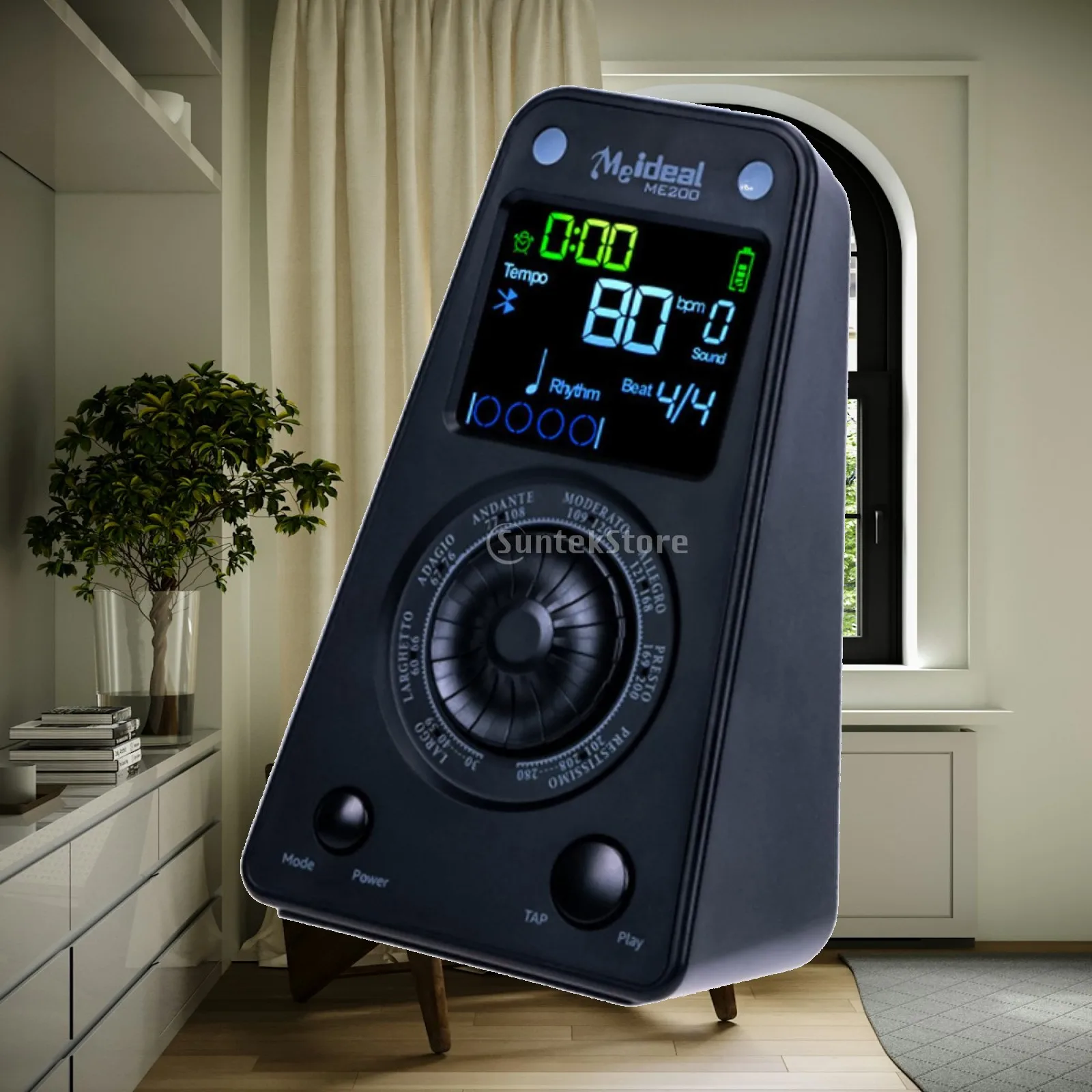 Portable Electronic Metronome for Piano Tempo Control Adjustable BPM Wireless Practice Timer Tool