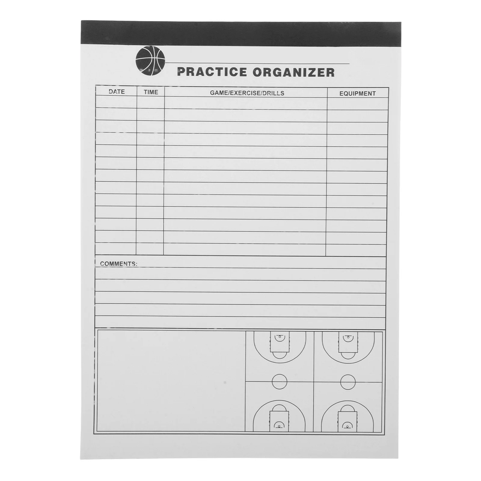 Basketbal Scoreboek Duurzaam Compact Ontwerp Professioneel Scoring Tracking Plan Boek Basketbal Trainingsbenodigdheden
