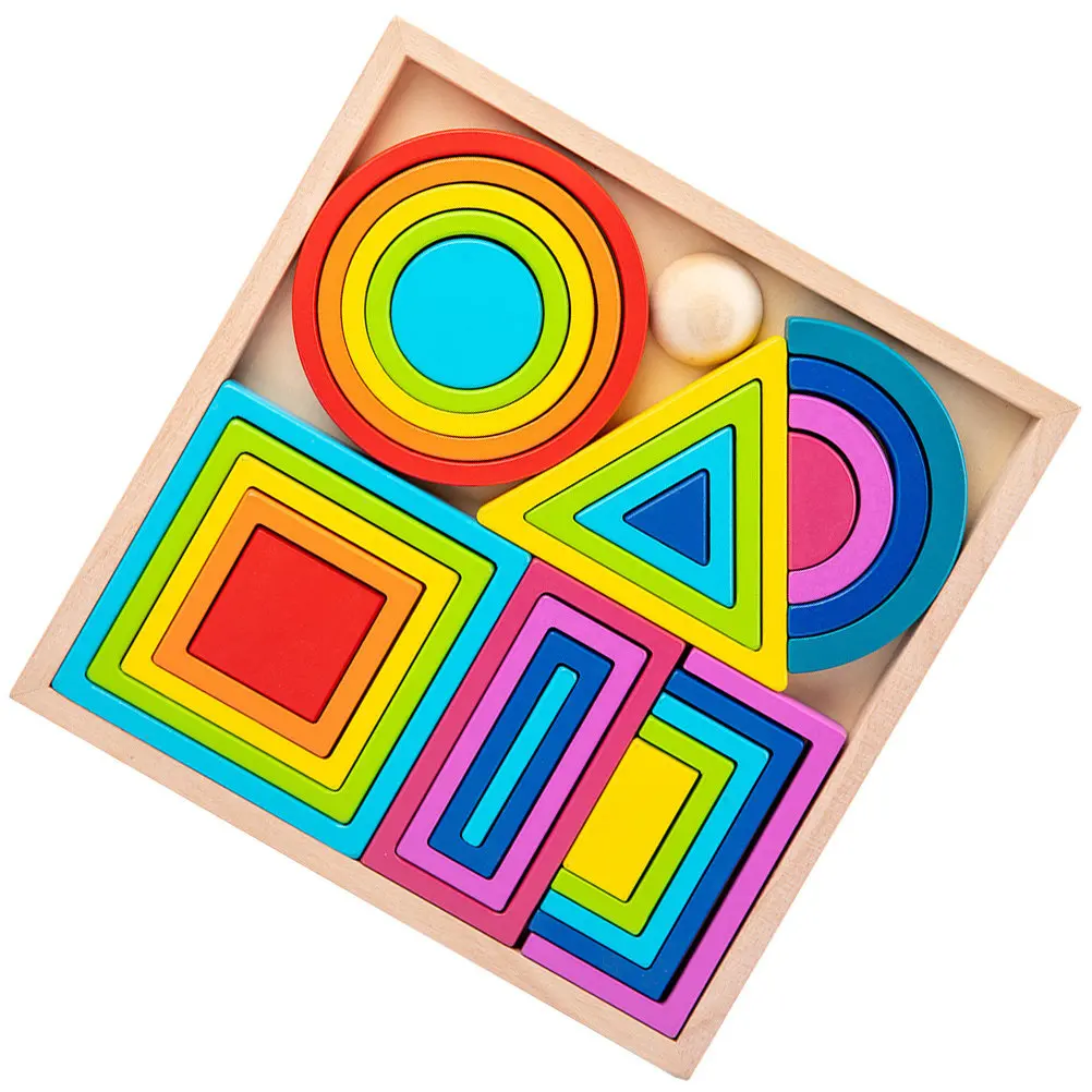 

Набор деревянных игрушек для сортировки по цвету и форме для малышей 1-3 лет: развивающая обучающая игра для развития зрительно-моторной координации
