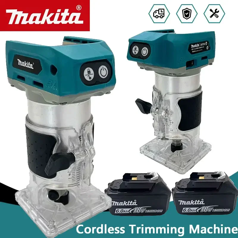 

Беспроводной фрезерный станок Makita DRT50 с бесщеточным двигателем для гравировки и обработки дерева, аккумуляторный триммер