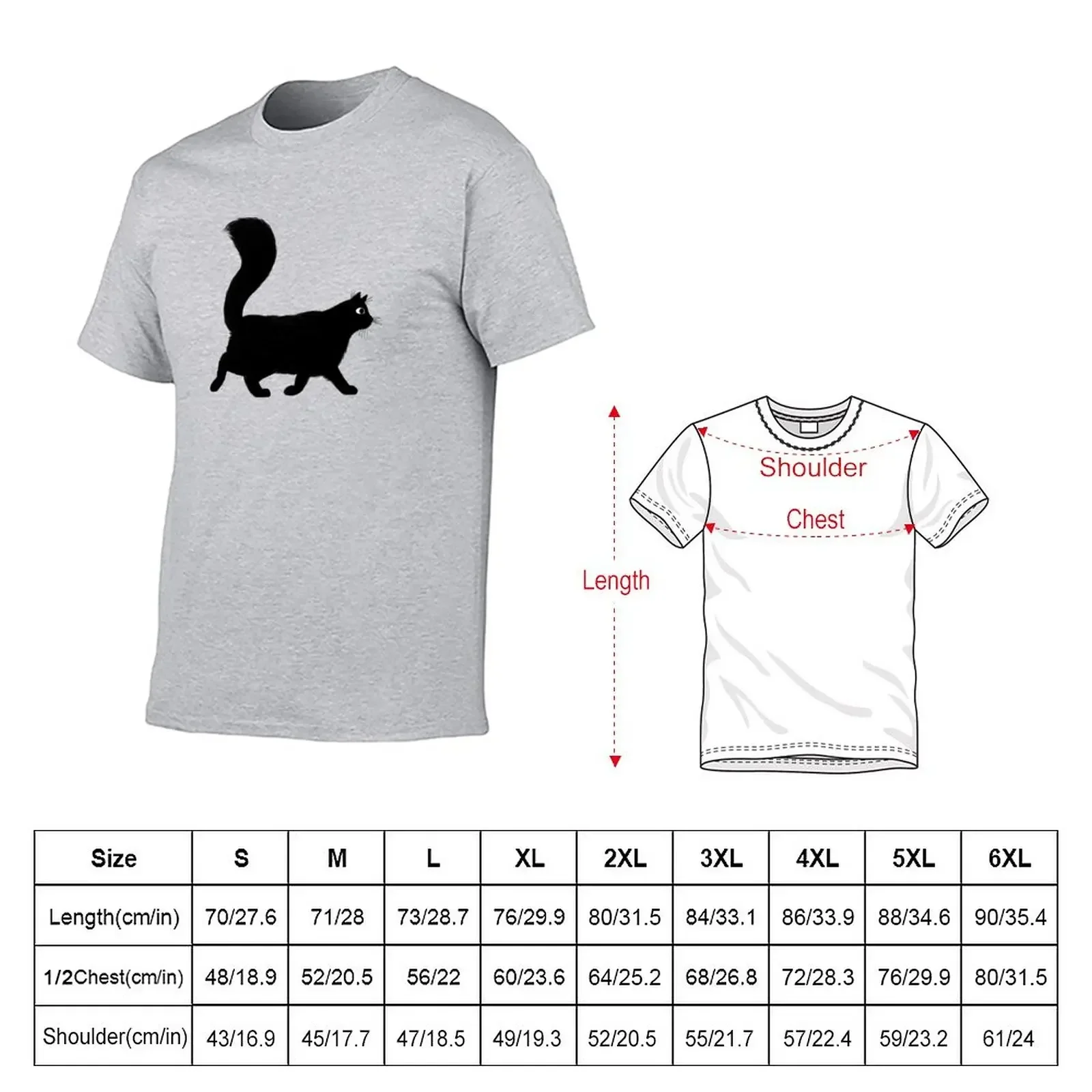 Walking Longhaired with Long Fluffy Tail T-Shirt for a boy tops vintage big and tall t shirts for men